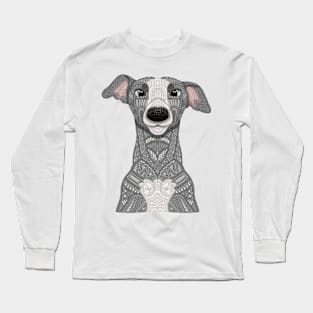 Blue and White Iggy Long Sleeve T-Shirt